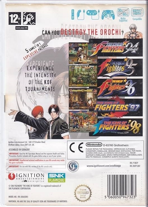 The King of Fighters Collection The Orochi Saga - Nintendo Wii (B Grade) (Genbrug)